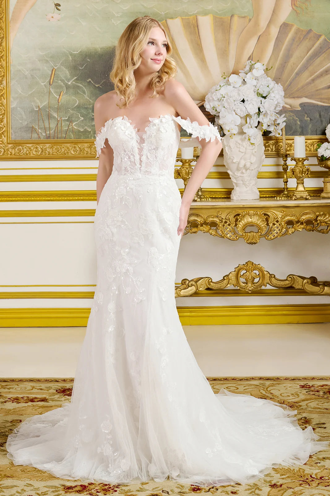 Sweetheart Neckline A-line Sheath Wedding Dress